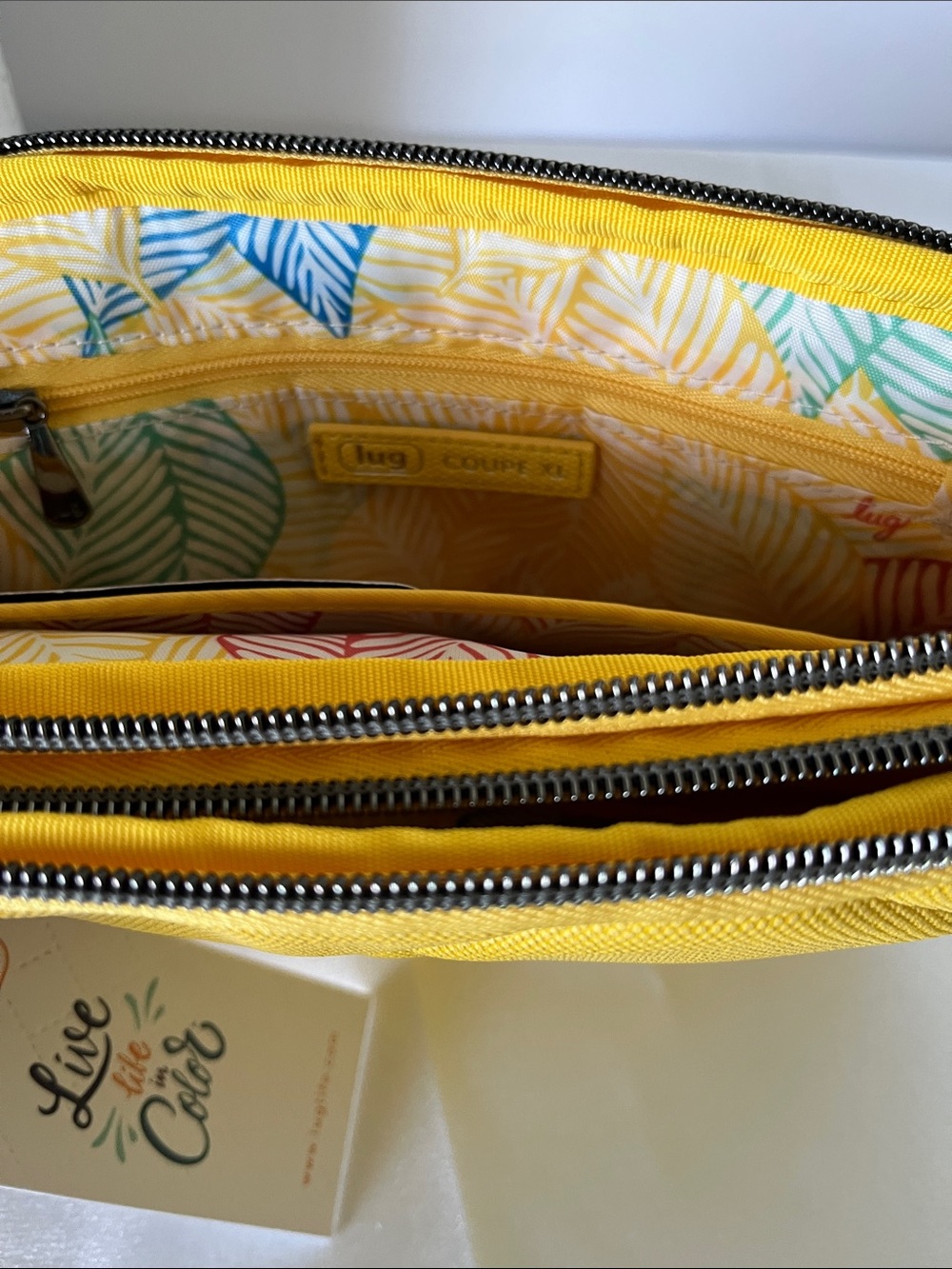 LUG - Coupe XL Matte Luxe VL Convertible Crossbody Bag in Banana Icepop - Picture 7 of 8